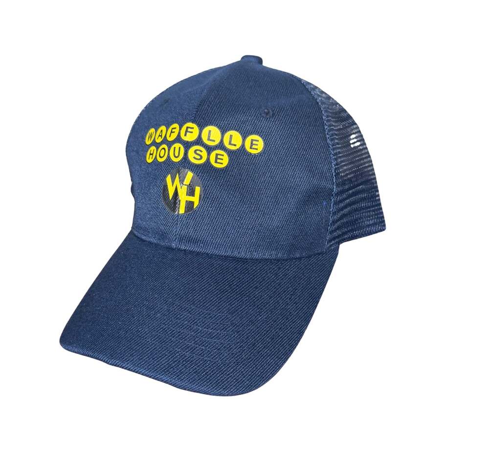 Waffle House Navy Blue Mesh Trucker Hat